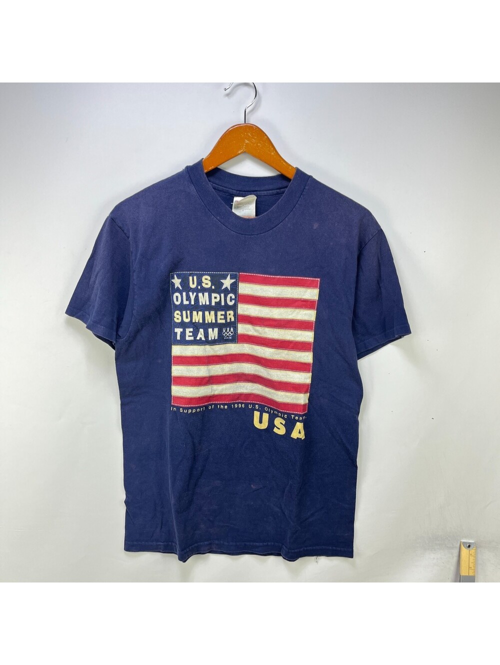 Vintage 1996 US Summer Olympic Team USA Flag T Shirt M